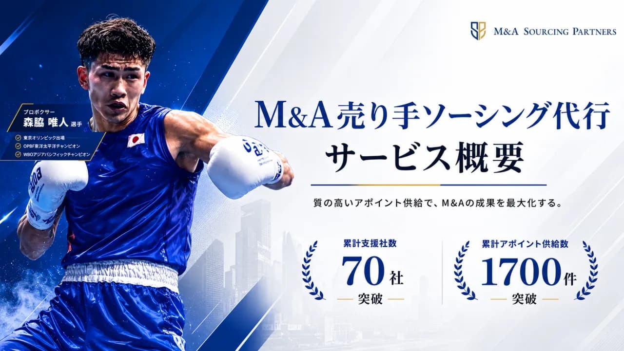 M&A特化型 売り手ソーシング サービス紹介資料 表紙